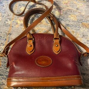 Vintage Dooney Norfolk rouge patina